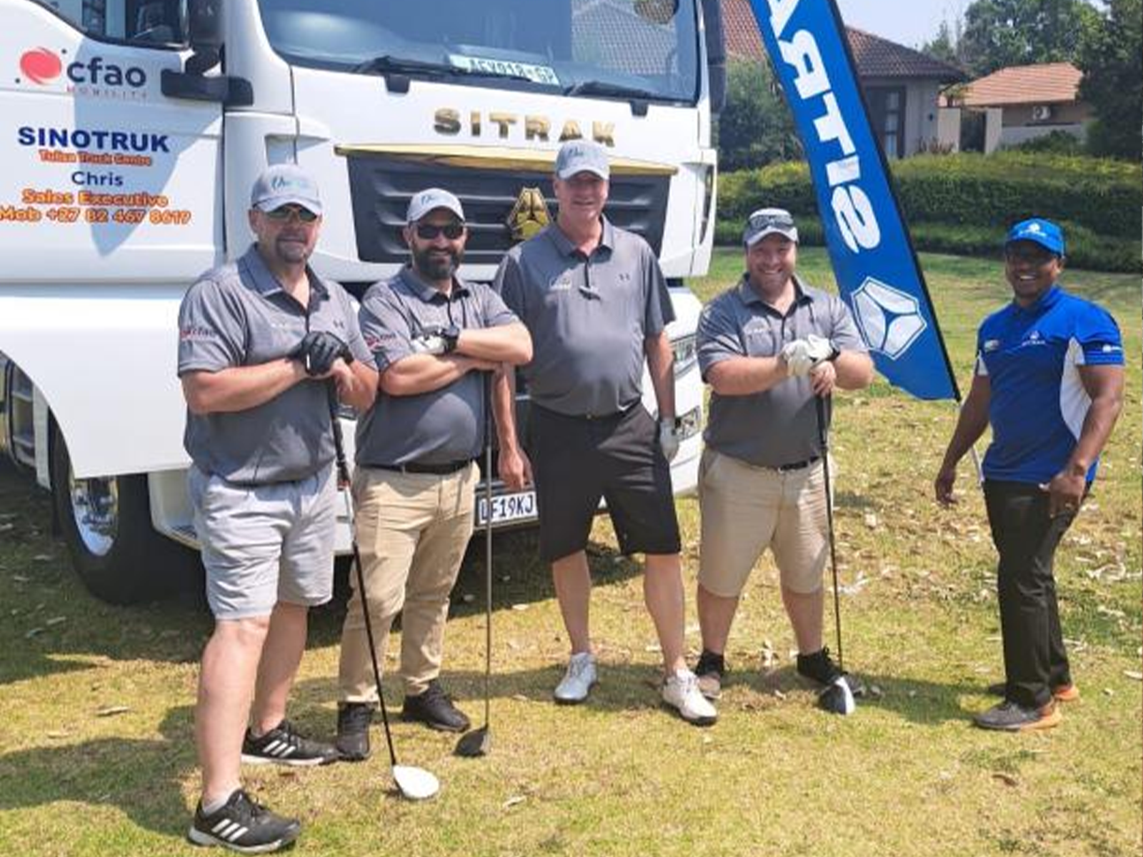 En 2023, Événement promotionnel du concessionnaire sud-africain CFAO lors du NWK Grip4 Charity Golfday